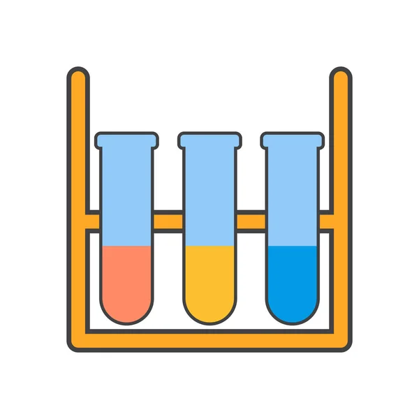 Zkumavky Ikonu Vektorové Izolované Bílém Pozadí Pro Váš Web Mobilní — Stockový vektor