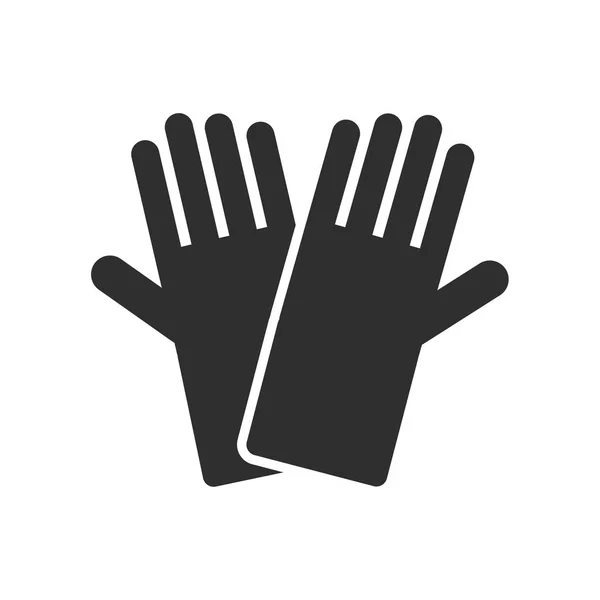 Guantes Vector Icono Aislado Sobre Fondo Blanco Para Diseño Web — Archivo Imágenes Vectoriales