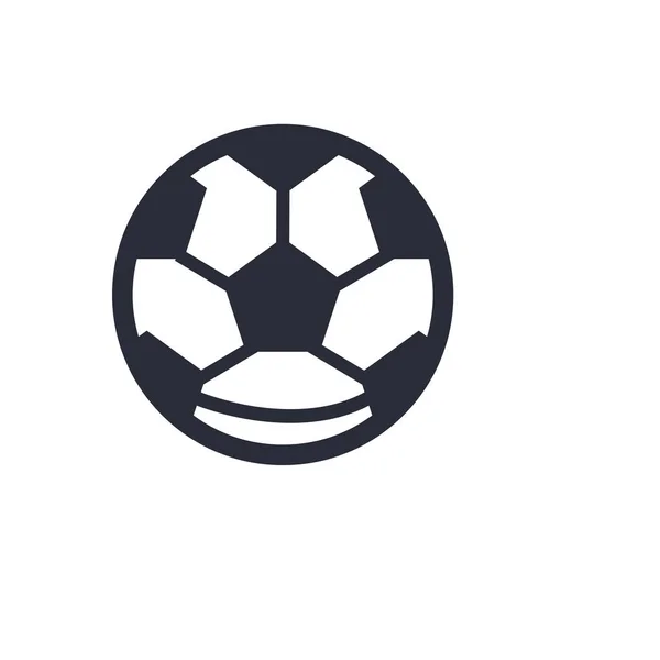 Vector Icono Pelota Fútbol Aislado Fondo Blanco Para Diseño Web — Vector de stock