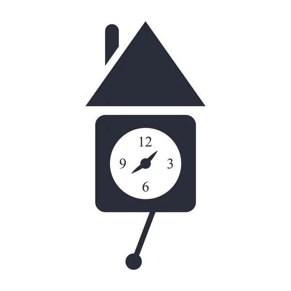 Vetor Ícone Relógio Parede Isolado Fundo Branco Para Seu Design — Vetor de Stock