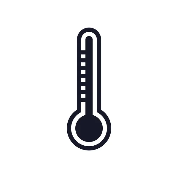 Vecteur Icône Thermomètre Isolé Sur Fond Blanc Pour Conception Votre — Image vectorielle