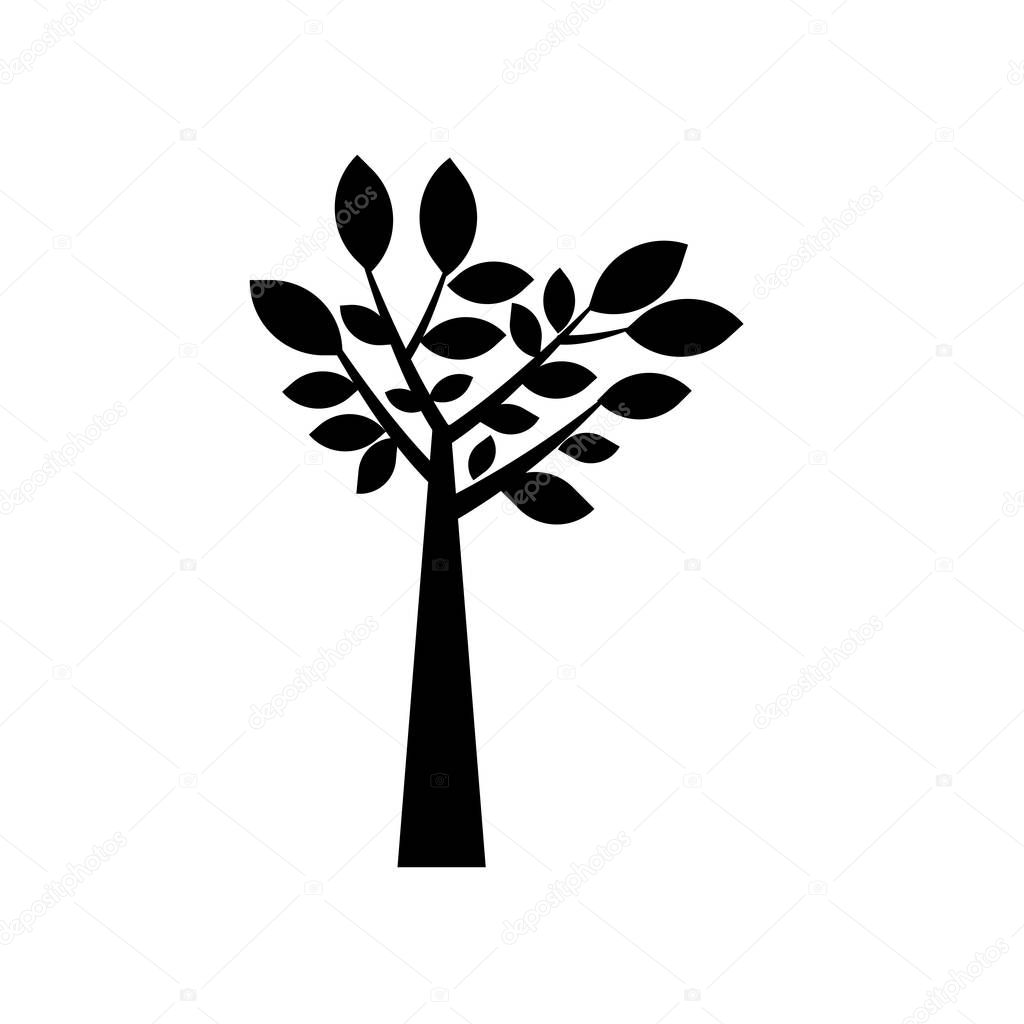 Tree icon vector isolated on white background for your web and mobile app design, Tree logo concept