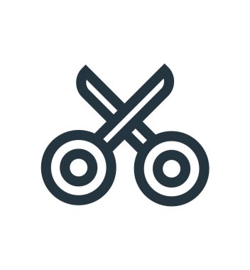 Simge vektör web ve mobil uygulaması tasarımı, kesim logo kavramı için beyaz arka plan üzerinde izole kesmek