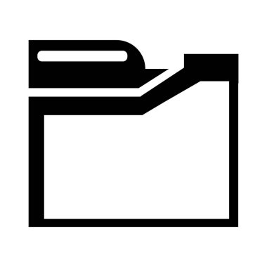 Web ve mobil uygulaması tasarımı, klasörleri logo kavramı için beyaz arka plan üzerinde izole klasörleri simge vektör