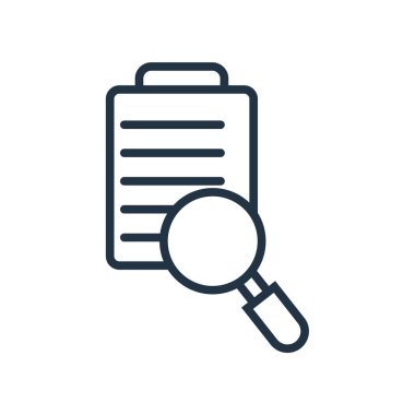 Beyaz arka plan üzerinde arama şeffaf işareti izole arama simge vektör