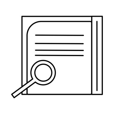 Not defteri simgesi vektör web ve mobil uygulaması tasarımı, Not defteri logo kavramı için beyaz arka plan üzerinde izole