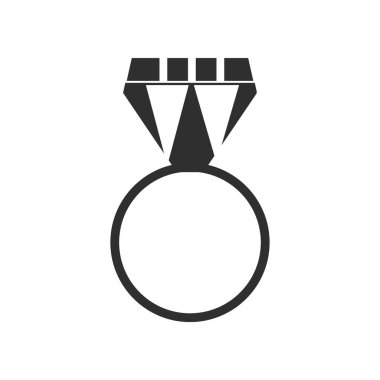 Yüzük pop ikonu vektör web ve mobil uygulaması tasarımı, yüzük pop logo kavramı için izole üzerinde beyaz arka plan