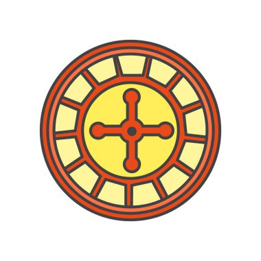 Kumar simge vektör web ve mobil uygulaması tasarımı, kumar logo kavramı için izole üzerinde beyaz arka plan