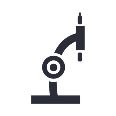 Web ve mobil uygulaması tasarımı, mikroskop logo kavramı için beyaz arka plan üzerinde izole mikroskop simge vektör