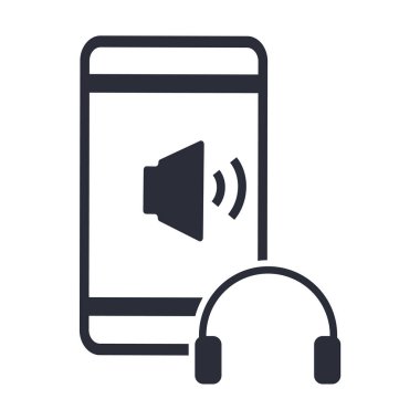 Radyo sinyalleriyle iletilen kitap simgesi üzerinde izole beyaz arka plan web ve mobil uygulaması tasarımı, logo kavramı radyo sinyalleriyle iletilen kitap vektör