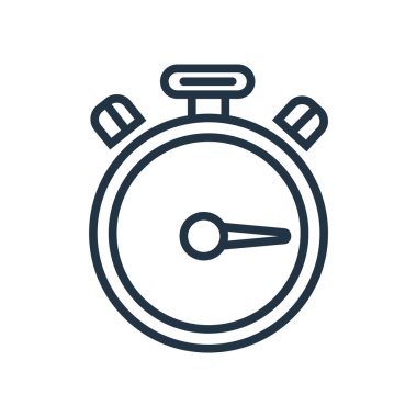 Beyaz arka plan üzerinde Zamanlayıcı şeffaf işareti izole Zamanlayıcı simge vektör