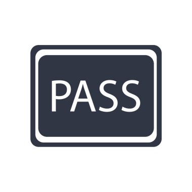 VIP pass simge vektör, web ve mobil uygulaması tasarım için beyaz arka plan üzerinde izole VIP geçmek logo kavramı