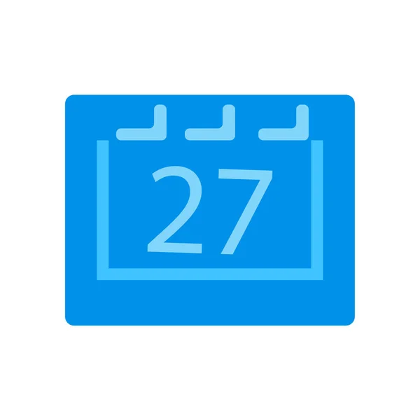 Icono Calendario Vector Aislado Fondo Blanco Para Diseño Web Aplicación — Vector de stock