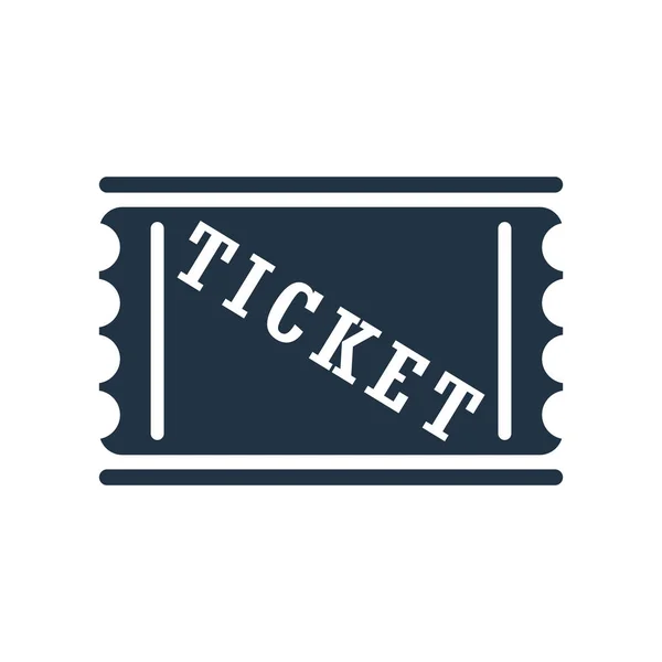 Biglietto Icona Vettore Isolato Sfondo Bianco Biglietto Segno Trasparente — Vettoriale Stock