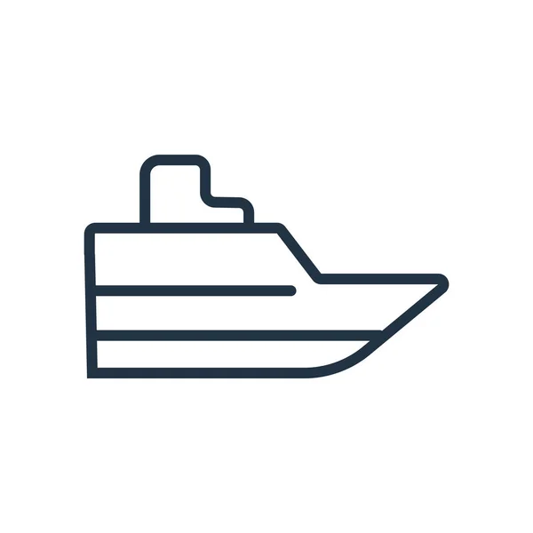 Boot Symbol Vektor Isoliert Auf Weißem Hintergrund Boot Transparentes Zeichen — Stockvektor