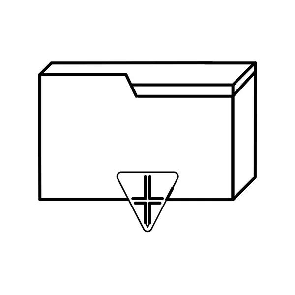 Web およびモバイル アプリの設計フォルダー ロゴのコンセプト 白い背景で隔離フォルダーのアイコン ベクトル — ストックベクタ