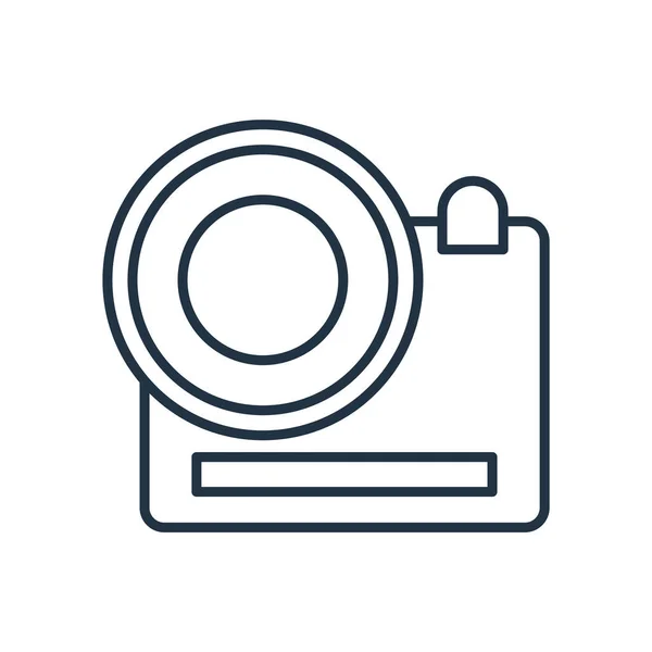 Вектор Значка Камеры Изолирован Белом Фоне Прозрачный Знак Камеры — стоковый вектор