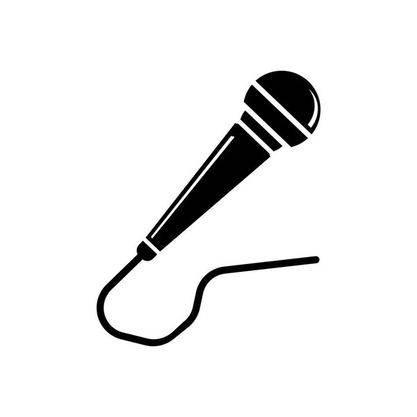 Microphone icon vector isolated on white background for your web and mobile app design, Microphone logo concept