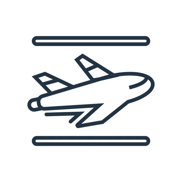 Symbolvektor Für Abflüge Isoliert Auf Weißem Hintergrund Transparentes Zeichen Für — Stockvektor
