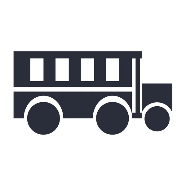 Schoolbus Pictogram Vector Geïsoleerd Witte Achtergrond Voor Web Mobiele App — Stockvector