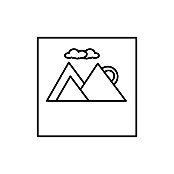 Resim Simge Vektör Web Mobil Uygulaması Tasarımı Görüntü Logo Kavramı — Stok Vektör