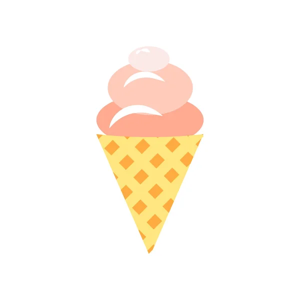 Helado Icono Vector Aislado Sobre Fondo Blanco — Archivo Imágenes Vectoriales