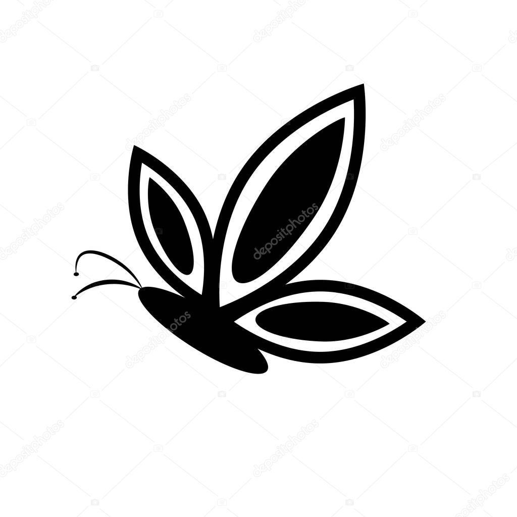 Butterfly icon vector isolated on white background for your web and mobile app design, Butterfly logo concept