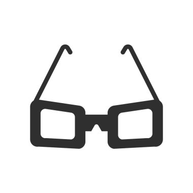 Web ve mobil uygulaması tasarımı, güneş gözlüğü logo kavramı için beyaz arka plan üzerinde izole güneş gözlüğü simge vektör