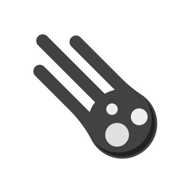 Web ve mobil uygulaması tasarımı, Meteor logo kavramı için beyaz arka plan üzerinde izole meteor simge vektör