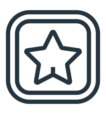 Favori simgesi üzerinde izole beyaz arka plan web ve mobil uygulaması tasarımı, favori logo kavramı için vektör