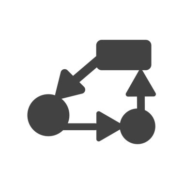 Web ve mobil uygulaması tasarımı, strateji logo kavramı için beyaz arka plan üzerinde izole strateji simge vektör