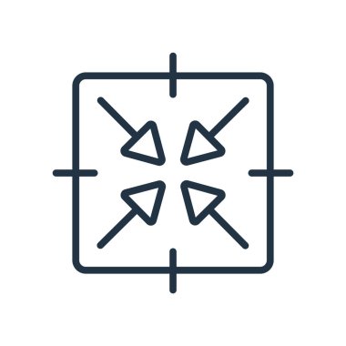 Beyaz arka plan üzerinde Ekranı Kapla şeffaf işareti izole Ekranı Kapla simge vektör