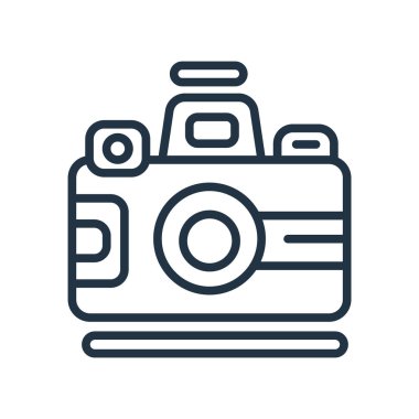 Beyaz arka plan üzerinde fotoğraf şeffaf işareti izole fotoğraf simge vektör