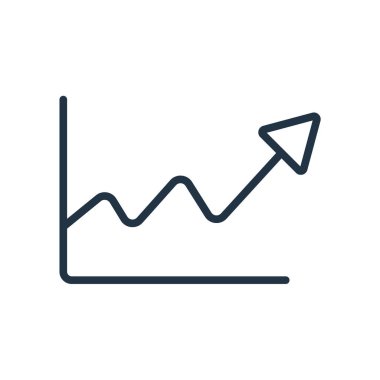 Beyaz arka plan üzerinde istatistikleri şeffaf işareti izole istatistikleri simge vektör