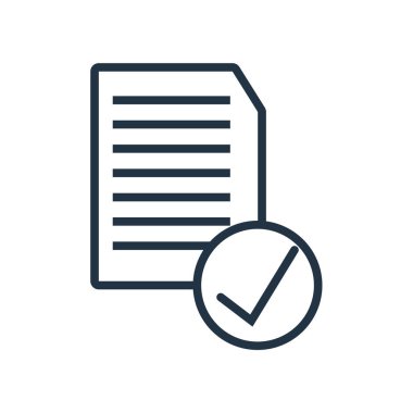 Beyaz arka plan üzerinde saydam onay işareti izole simge vektör kontrol