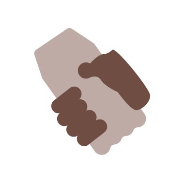 Web ve mobil uygulaması tasarımı, el sıkışma logo kavramı için beyaz arka plan üzerinde izole el sıkışma simge vektör