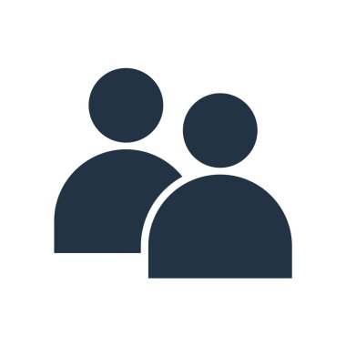 Beyaz arka plan üzerinde Kullanıcı şeffaf işareti izole Kullanıcı simge vektör