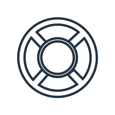 Beyaz arka plan üzerinde kayan nokta şeffaf işareti izole float simge vektör