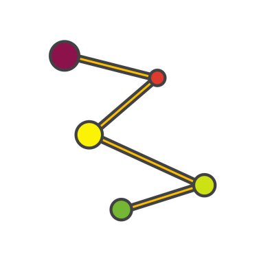 Web ve mobil uygulaması tasarımı, daire logo kavramı için beyaz arka plan üzerinde izole daireler simge vektör