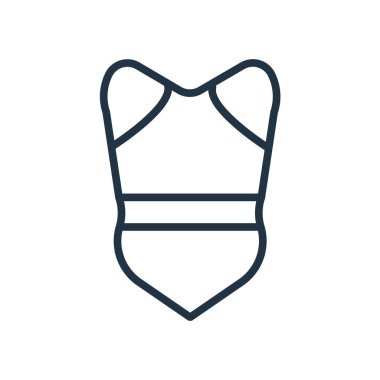 Yüzme takımı simge vektör izole üzerinde beyaz arka plan, yüzme uygun şeffaf işareti