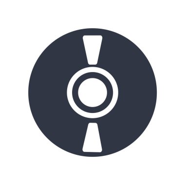 DJ el hareket simge vektör web ve mobil uygulaması tasarımı, Dj el hareket logo kavramı için izole üzerinde beyaz arka plan