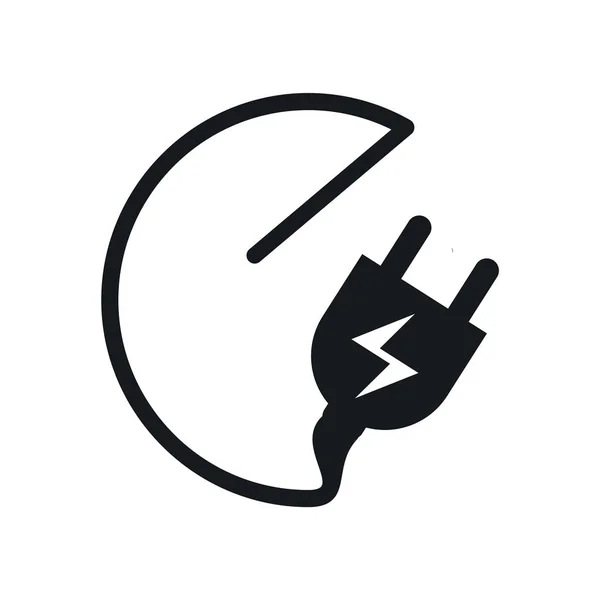 Web Mobil Uygulaması Tasarım Tak Logo Kavramı Için Beyaz Arka — Stok Vektör