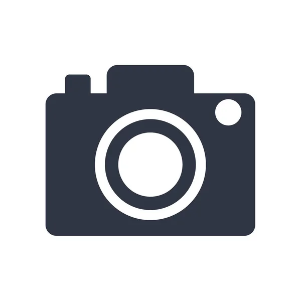 Vetor Ícone Câmera Fotográfica Digital Isolado Fundo Branco Para Seu —  Vetores de Stock
