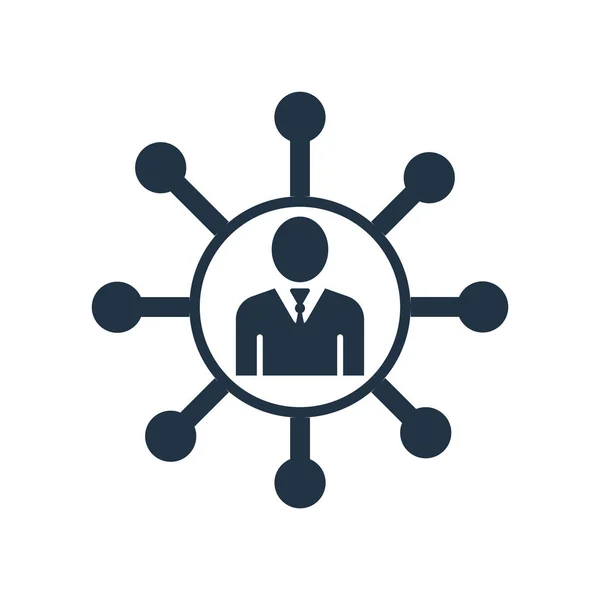 Networking Icon Vector Geïsoleerd Een Witte Achtergrond Networking Transparante Teken — Stockvector