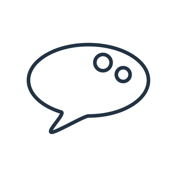 Icono Chat Vector Aislado Sobre Fondo Blanco Chat Signo Transparente — Vector de stock