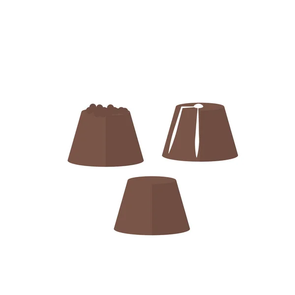 Schokoladen Symbol Vektor Isoliert Auf Weißem Hintergrund Für Ihr Web — Stockvektor