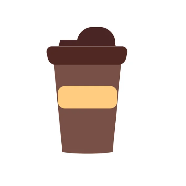 Vector Icono Café Aislado Sobre Fondo Blanco Para Diseño Web — Archivo Imágenes Vectoriales