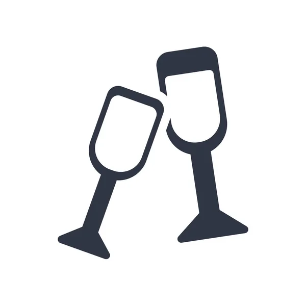 Cheers Icon Vector Isolated White Background Your Web Mobile App — Stock Vector