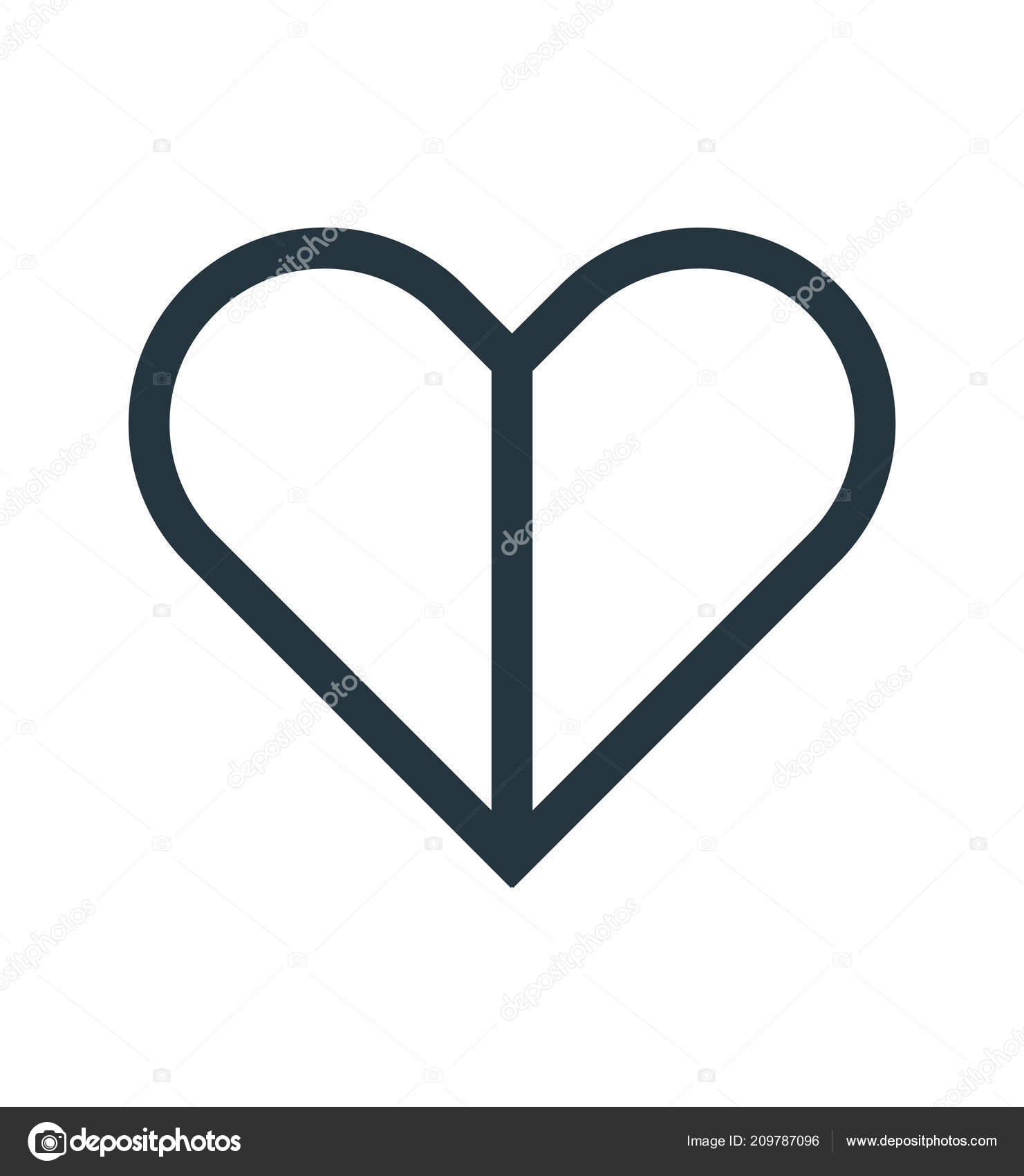 Herz Symbol Vektor Isoliert Auf Weissem Hintergrund Fur Ihr Web Vektorgrafik Lizenzfreie Grafiken C Bestvectorstock 209787096 Depositphotos