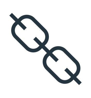 Web ve mobil uygulaması tasarım, Link logo kavramı için beyaz arka plan üzerinde izole bağlantı simge vektör